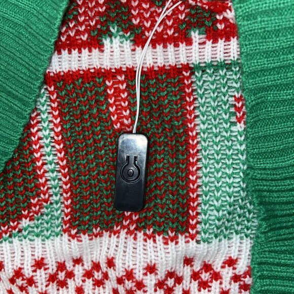 JOYIN Santat's Favorite Ho! Ugly Sweater Built-in Light Bulbs XL NWOT - Picture 15 of 16